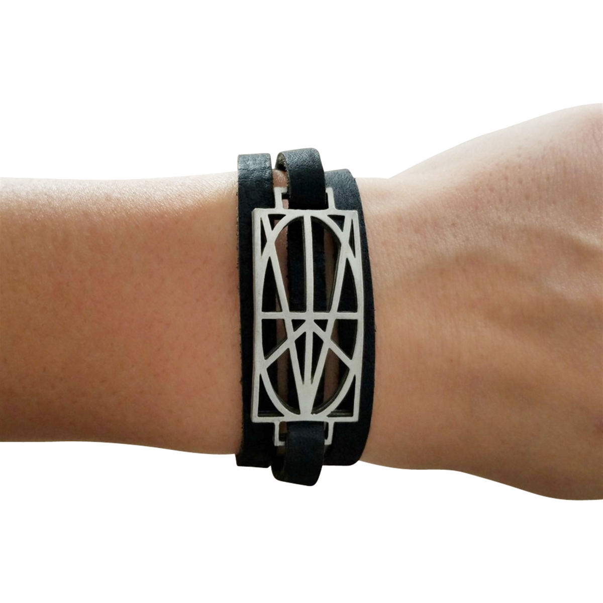 Picture of Women's Black Leather Wrap Bracelet